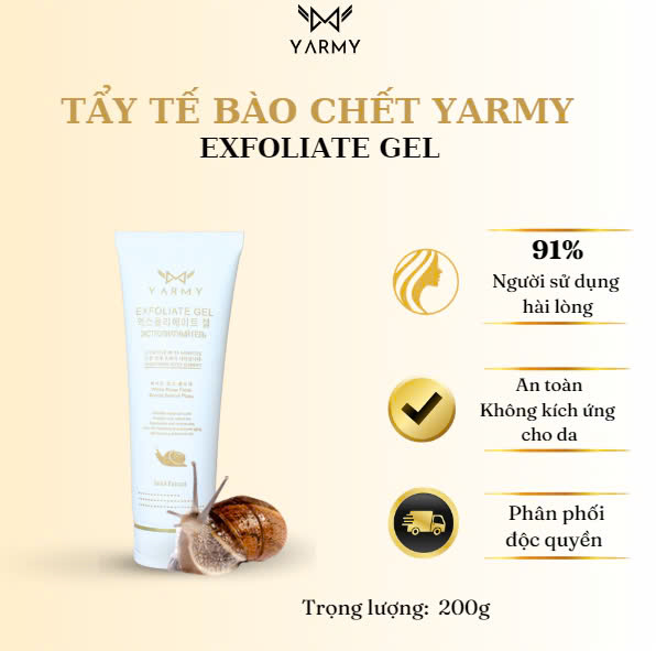 Tẩy tế bào chết ốc sên YARMY