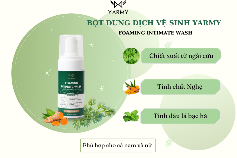 Bọt dung dịch vệ sinh YARMY