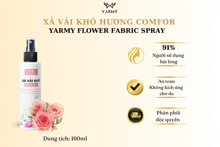 Xịt xả vải khô YARMY hương Comfort