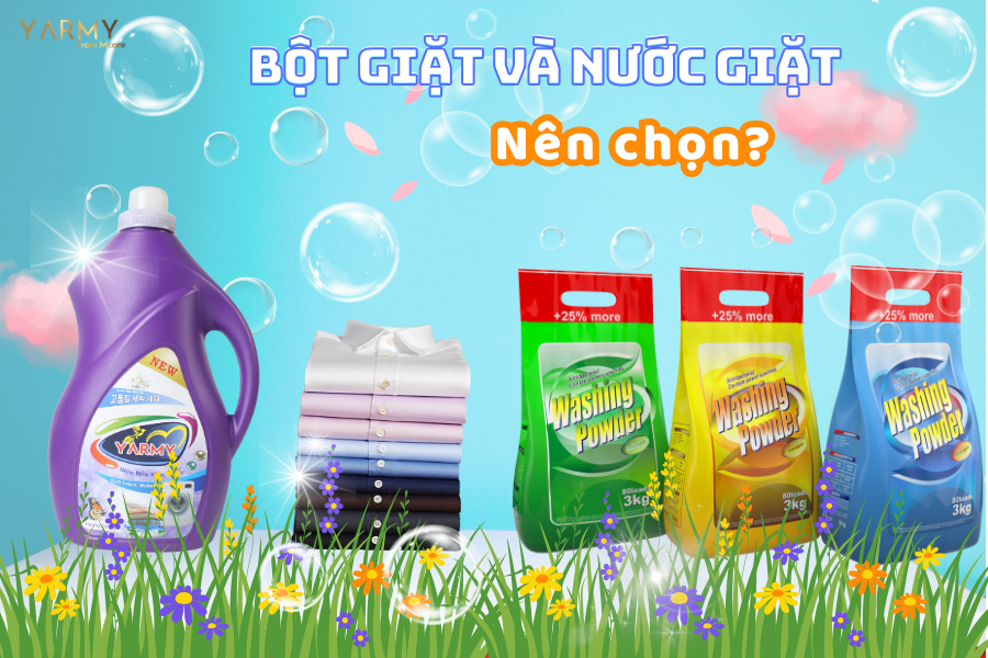 Chọn bột giặt hay nước giặt