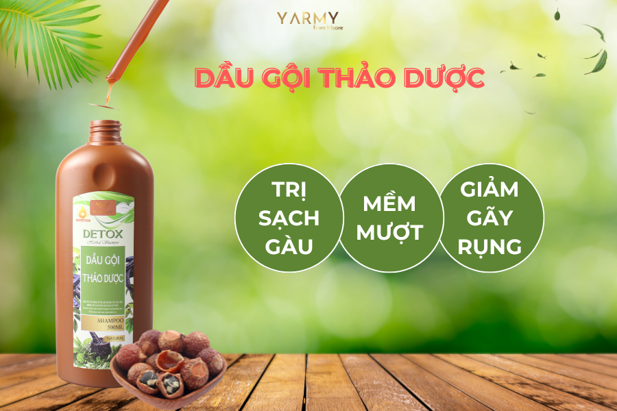 Công dụng dầu gội thảo dược